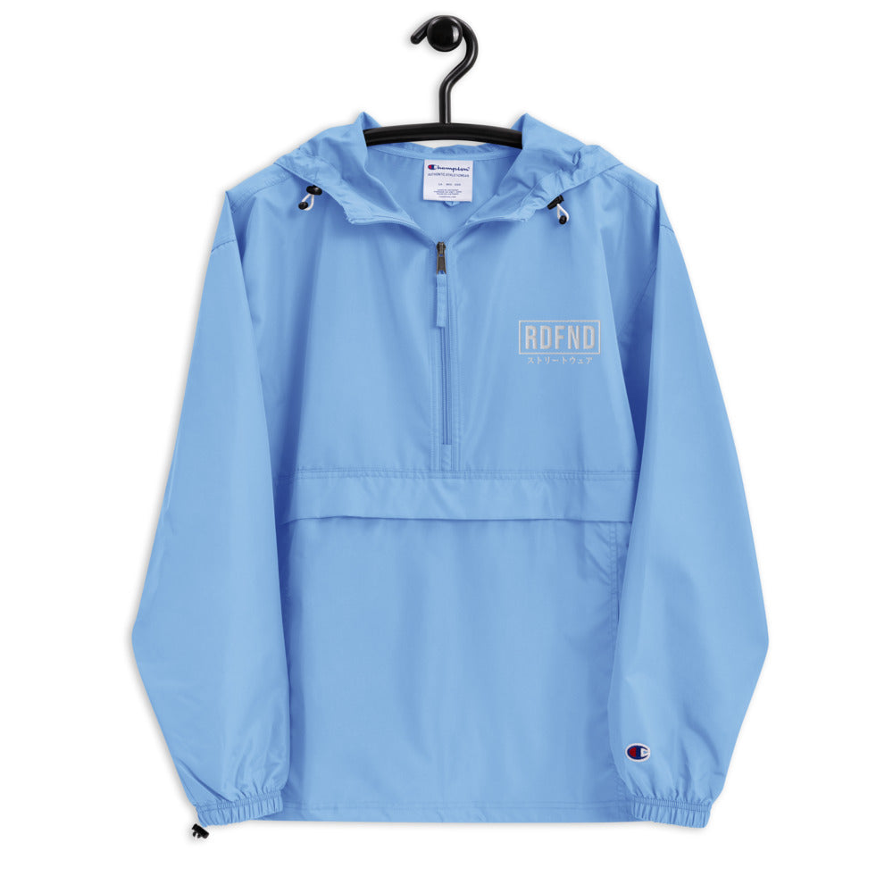 Embroidered Light Blue Champion Jacket