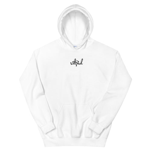 Embroidered White Hoodie